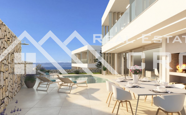 Nekretnine Brač - Moderne vile u mirnom okruženju s pogledom na more, na prodaju