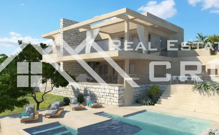 Luxurious villa with two swimming pools, in a quiet area overlooking the sea, surroundings of Split, for sale (2)