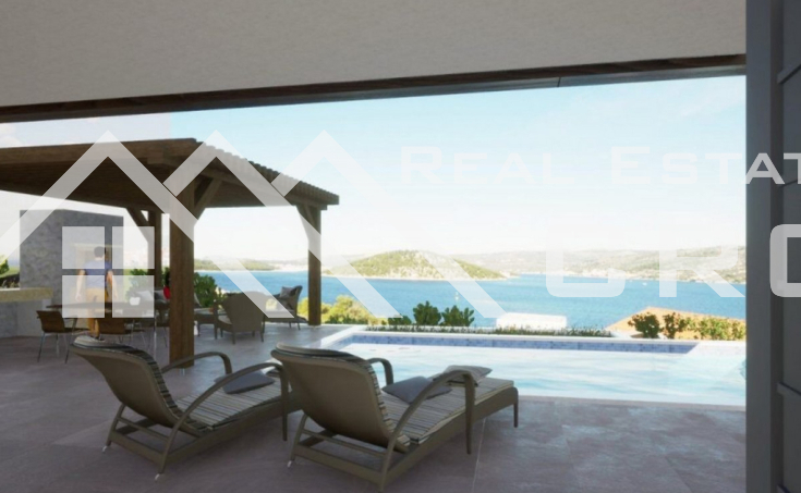 Rogoznica properties - Modern villa with an impressive view, in a charming bay on the Rogoznica Riviera, for sale