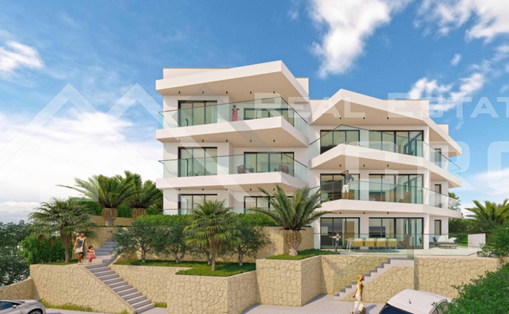 Ciovo Immobilien – Ausgezeichnete Drei-Zimmer-Wohnungen in einem modernen Neubau mit Gemeinschaftspool, zum Verkauf