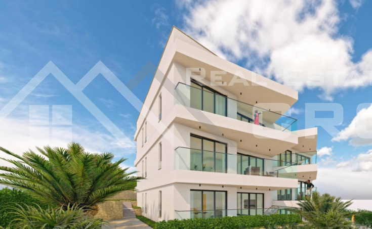 Ciovo Immobilien – Moderne und geräumige Penthouse-Wohnungen in einem neuen städtischen Gebäude mit Gemeinschaftspool, zum Verkauf