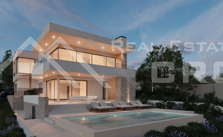 Primosten properties – Elegant and spacious villa boasting panoramic views, in a peaceful setting, for sale