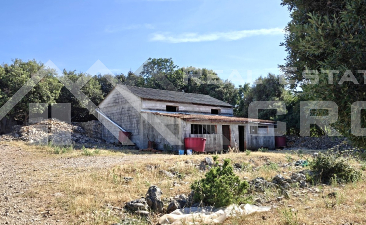 Brac Immobilien – Großes landwirtschaftliches Grundstück mit Landhaus in Supetar, zum Verkauf
