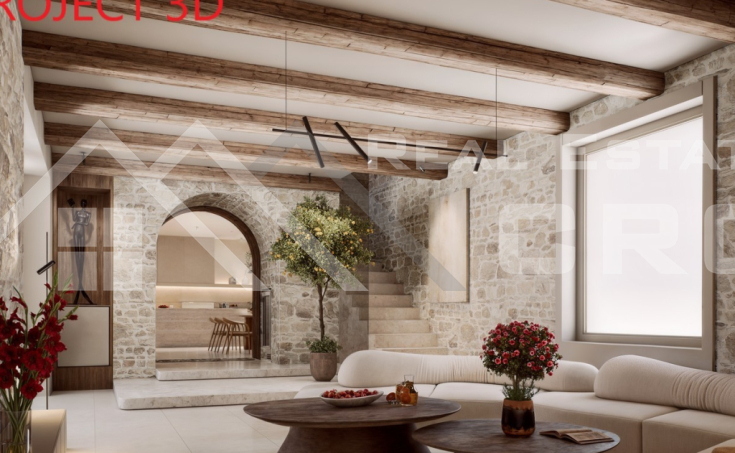 Historic stone house with a renovation project for a luxury villa, for sale (10)