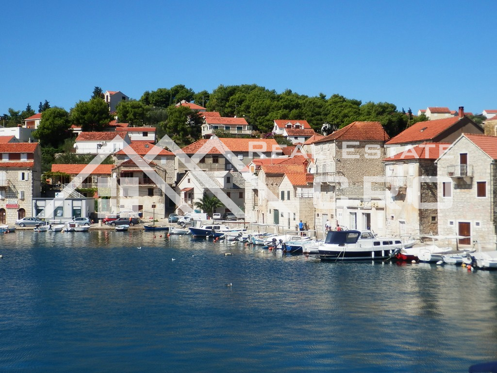 Brac properties Stone house for sale, first line to the sea, Milna, Brac island Property for