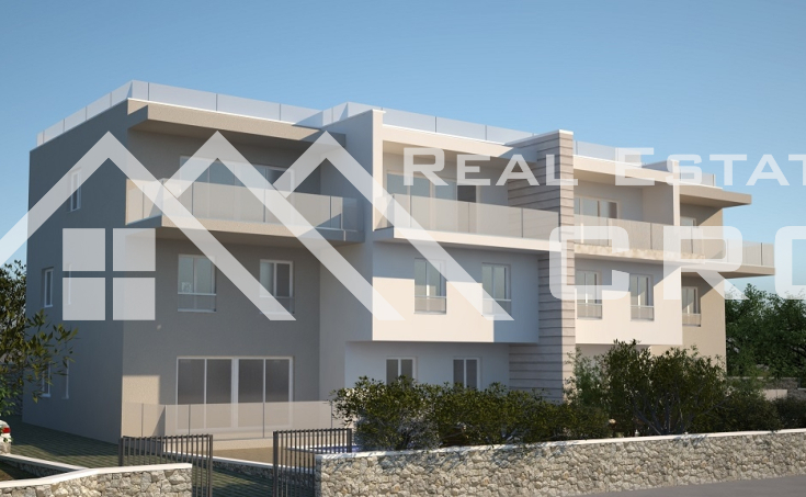 Nekretnine Čiovo - Stanovi u novogradnji s pogledom na more na prodaju, Okrug Gornji, otok Čiovo