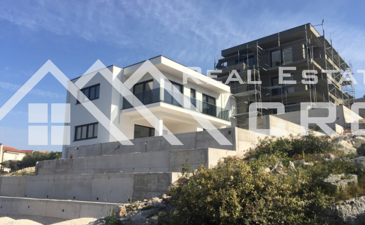 Modern villa under construction with a beautiful sea view, vicinity of Rogoznica