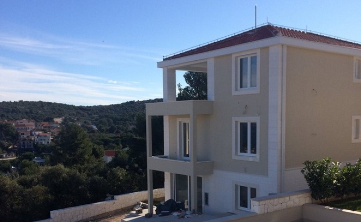 Villa under construction with a nice sea view for sale, Rogoznic (7)