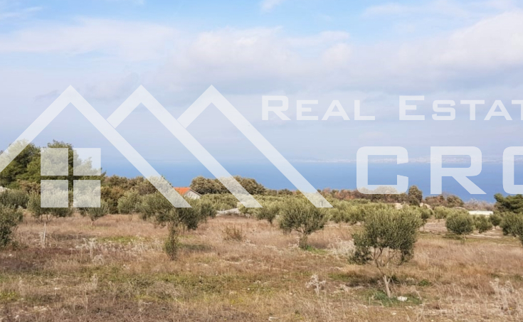 Brac properties - Farmland with a superb sea view for sale, Supetar