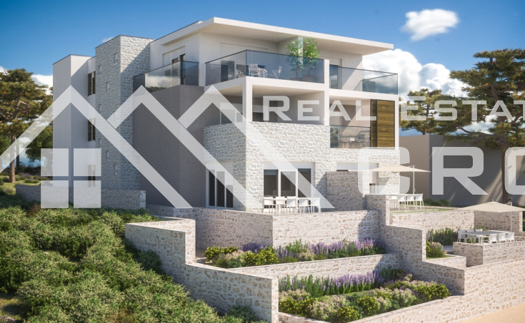 Apartments under construction for sale, first line to the sea, surroundings of Sibenik (5)
