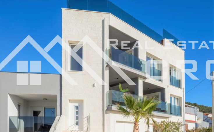 Newly built villa in the first row to the sea for sale, Trogir (1)