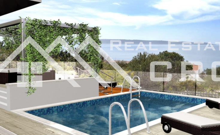Ciovo properties – Newly built luxurious villa with sea view, for sale