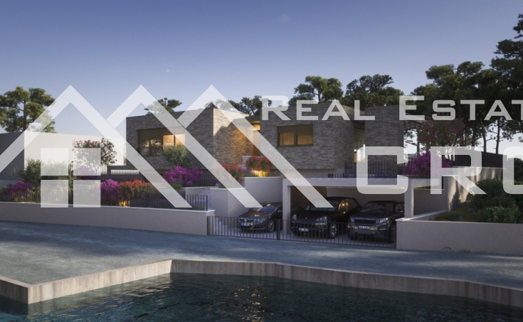 Immobilien Sibenik- Luxusvilla in der ersten Reihe zum Meer, im Bau, zum Verkauf