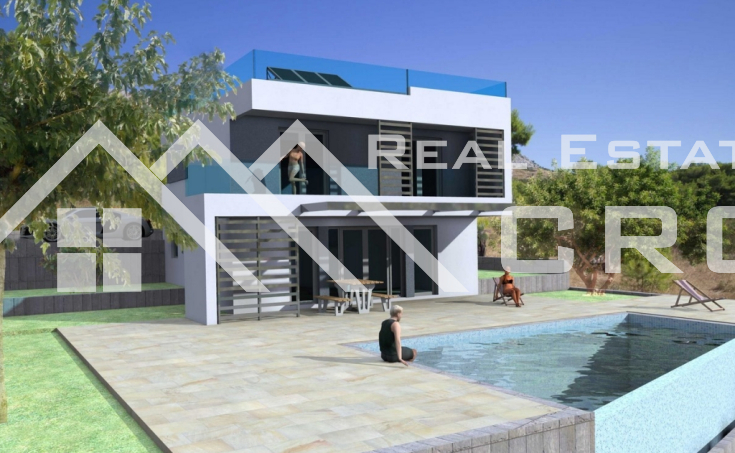 Modern villa under construction with beautiful sea view (3)