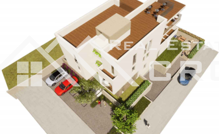 Two bedroom apartment with garden and sea view under construction, for sale, island of Ciovo (4)
