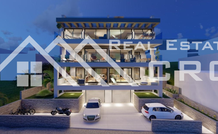 Two apartments under construction with a pool and beautiful sea view,for sale (1)