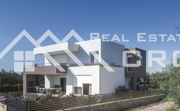 Beautiful modern villa under construction with pool, for sale (1)