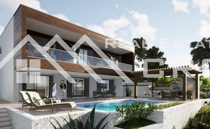 Modern, new construction villa with a beautiful sea view, near Rogoznica, for sale (3)