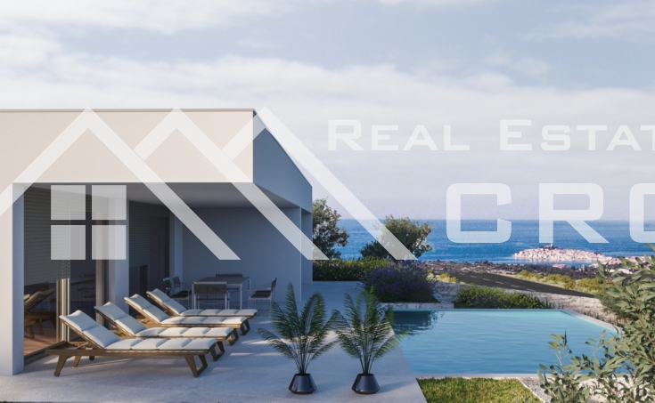 Modern villa in construction with an open sea view, on an exclusive location, for sale (6)