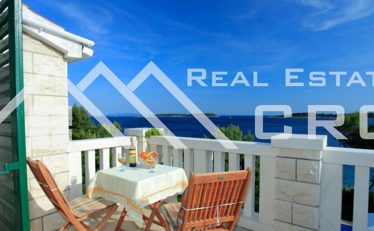 Furnished stone villa placed first row to the sea, in a charming bay, for sale (12)